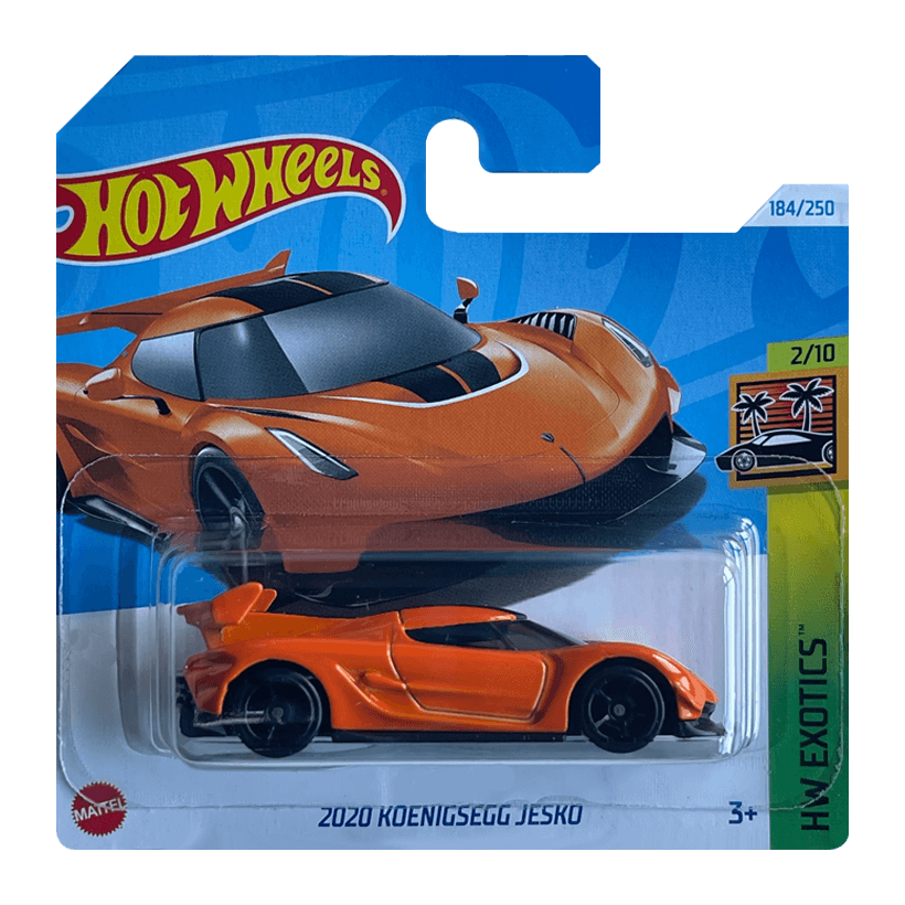 Машинка Базовая Hot Wheels 2020 Koenigsegg Jesko Exotics 1:64 HTF07 Orange - Retromagaz