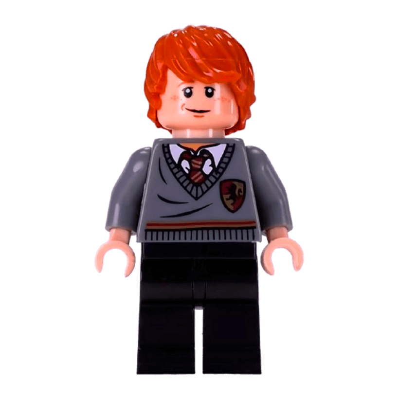Фігурка Lego Harry Potter Ron Weasley Gryffindor Stripe and Shield Torso Films hp112 Б/У - Retromagaz