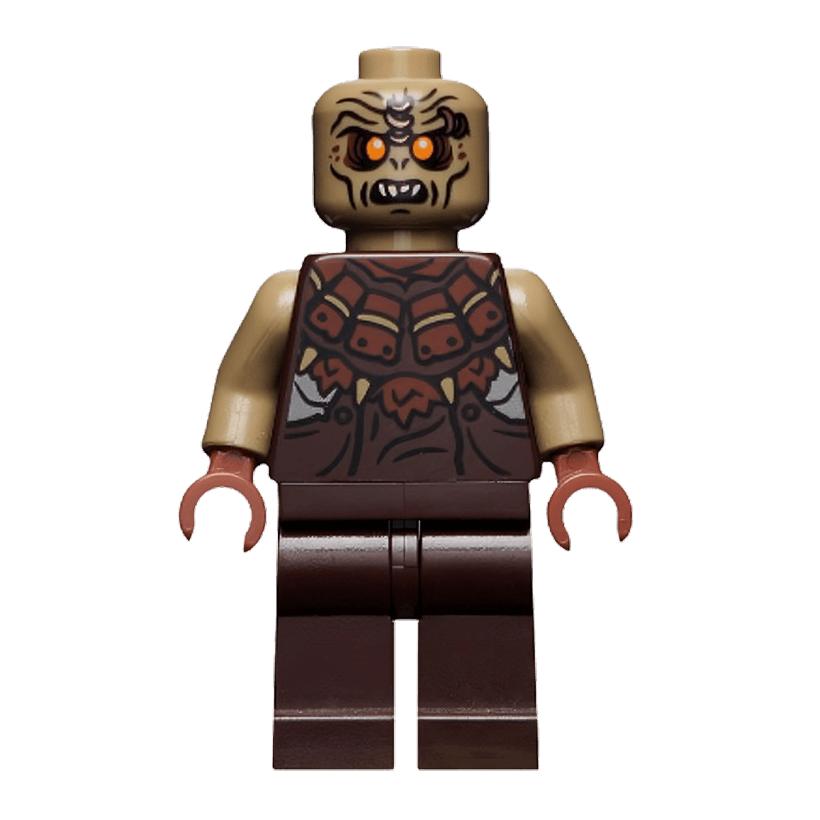 Фигурка Lego Lord of the Rings Mordor Orc Bald Dark Brown Legs Films lor024 Б/У - Retromagaz