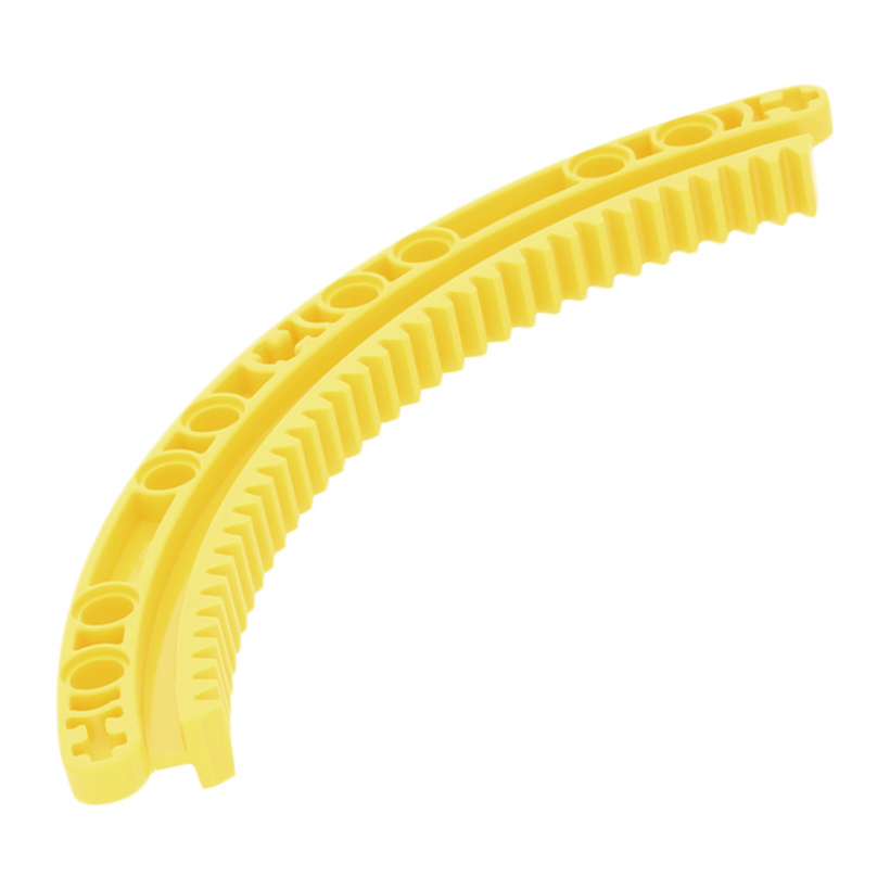 Technic Lego Зубчаста Рейка Curved 11 x 11 24121 6151167 Yellow Б/У - Retromagaz