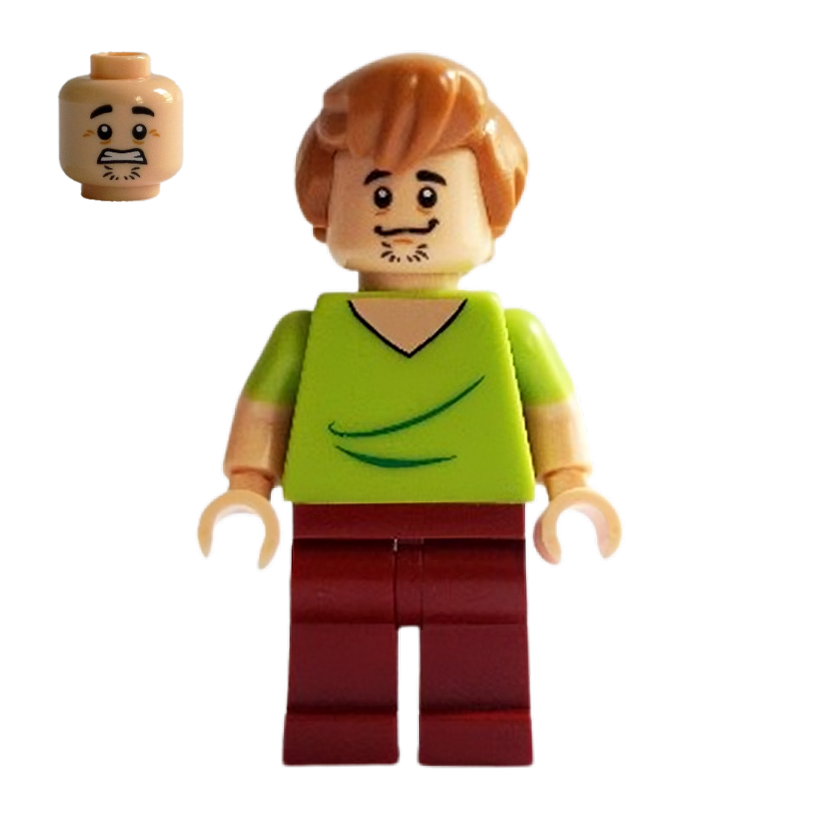 Фигурка Lego Scooby-Doo Shaggy Rogers Closed Mouth Dark Red Legs Cartoons scd001 Б/У - Retromagaz