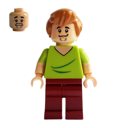 Фігурка Lego Scooby-Doo Shaggy Rogers Closed Mouth Dark Red Legs Cartoons scd001 Б/У - Retromagaz