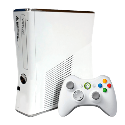 Консоль Microsoft Xbox 360 S Не модифицированная 4GB White Б/У Хороший - Retromagaz