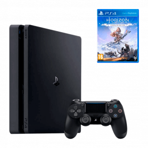 Набір Консоль Sony PlayStation 4 Slim Black 500GB Новий + Гра Horizon Zero Dawn Complete Edition Російська Озвучка Sony PlayStation 4 Новий