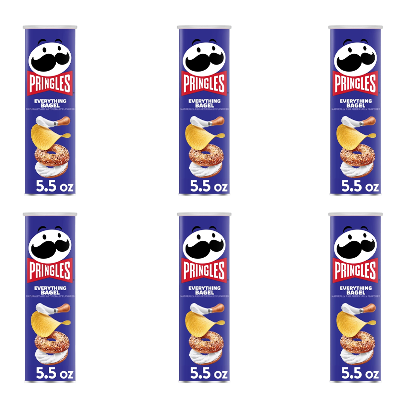 Набор Чипсы 6шт Pringles USA Everything Bagel 158g - Retromagaz
