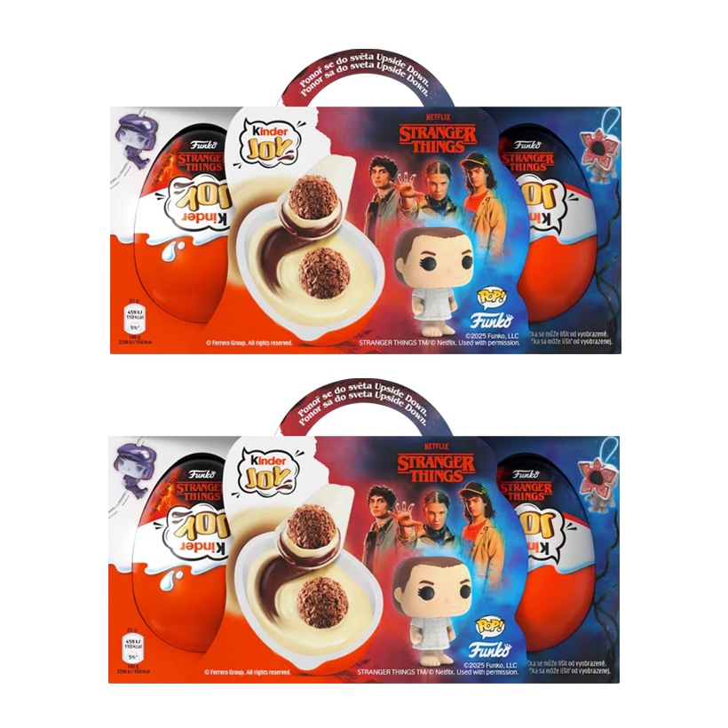 Набор Шоколадное Яйцо 2шт Kinder Joy Бокс Funko Pop Stranger Things 3 Яйца 60g - Retromagaz