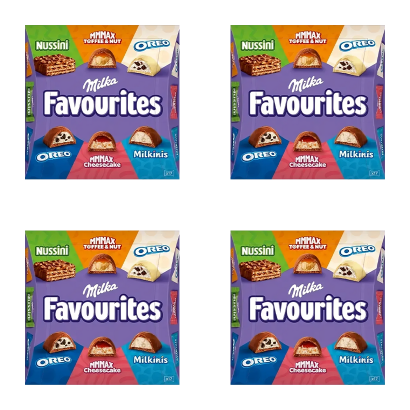 Набір Шоколад Молочний 4шт Milka Favourites Асорті 158g - Retromagaz
