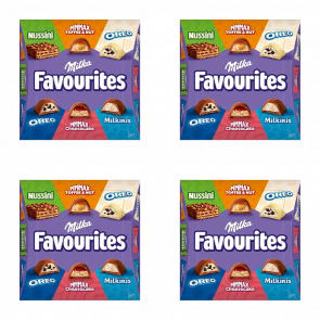 Набір Шоколад Молочний 4шт Milka Favourites Асорті 158g - Retromagaz