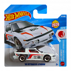 Машинка Базова Hot Wheels Mitsubishi '88 Mitsubishi Starion EV 1:64 JJH58 White - Retromagaz
