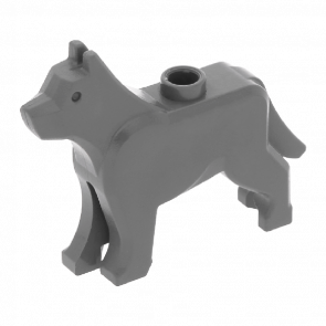 Фігурка Lego Dog Wolf Animals Земля 48812 4225281 Dark Bluish Grey Б/У