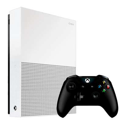 Консоль Microsoft Xbox One S 1TB White Black Геймпад Б/У - Retromagaz