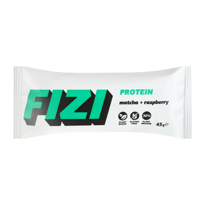 Батончик Fizi Протеиновый Protein Matcha & Raspberry 45g - Retromagaz