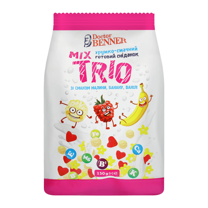 Сухой Завтрак Doctor Benner Trio Mix 150g - Retromagaz