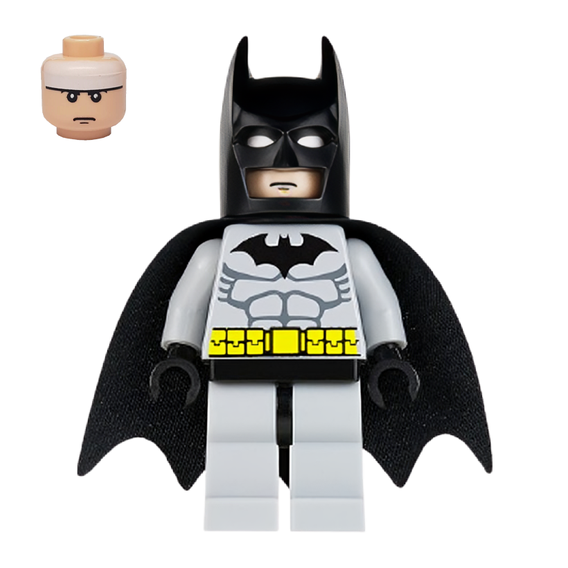 Фигурка Lego DC Batman Light Bluish Gray Suit Black Mask Super Heroes bat001 Б/У - Retromagaz