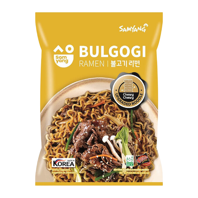 Лапша Samyang Бульгоги Рамен Bulgogi Ramyun Средне Острая 108g - Retromagaz