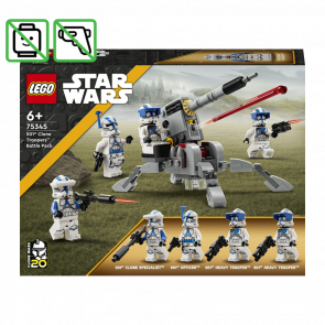 Конструктор Lego Боевой Отряд Бойцов-Клонов 501-го Легиона Star Wars 75345 Без Фигурок Новый