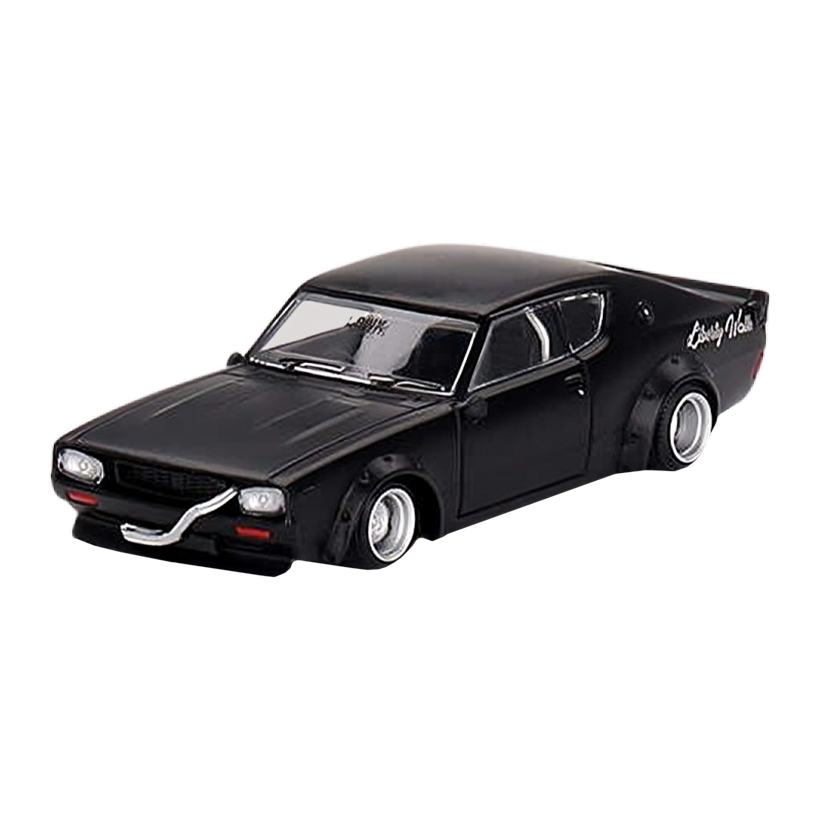 Машинка Premium MINI GT Nissan Skyline Kenmeri Liberty Walk 1:64 Black - Retromagaz