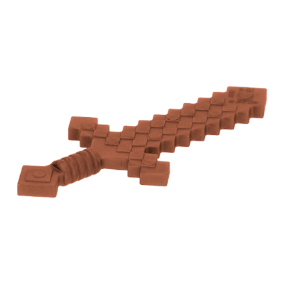 Зброя Lego Sword Pixelated Minecraft 18787 6093622 Reddish Brown 2шт Б/У - Retromagaz