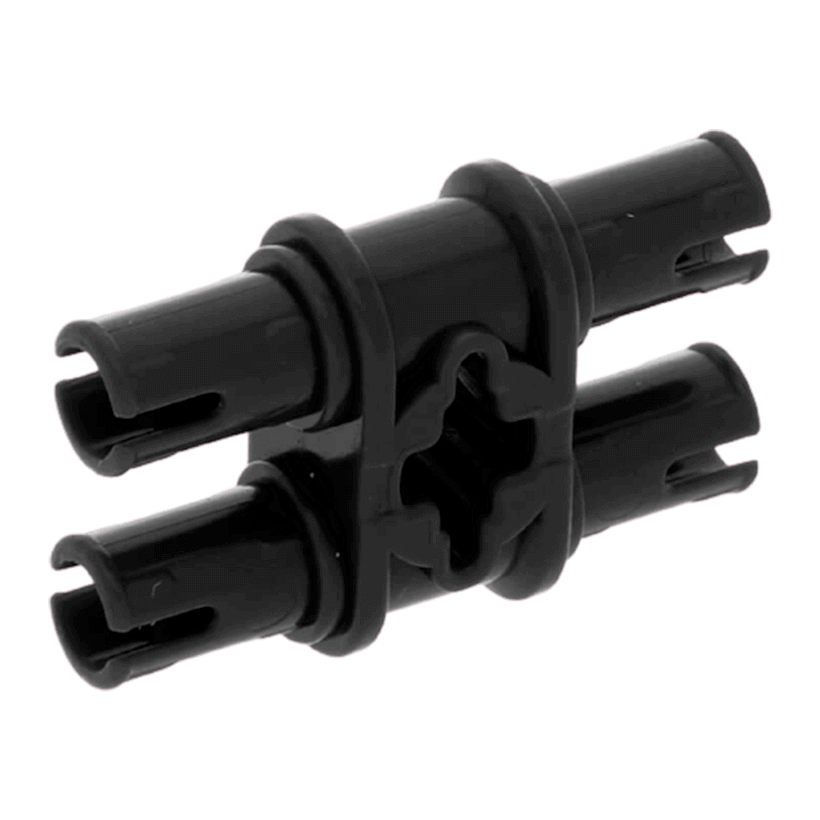 Technic 10шт Lego Пин Double with Axle Hole 32138 4119589 Black Б/У - Retromagaz