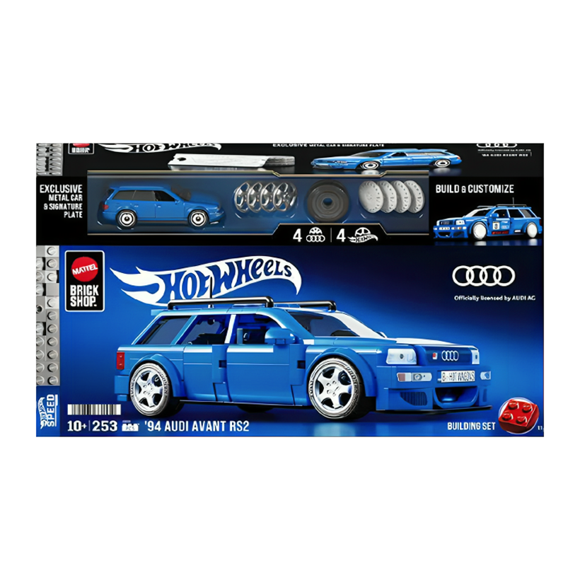 Конструктор Hot Wheels Brick Shop Speed Audi Avant RS2 253 деталей JGR28 Blue - Retromagaz