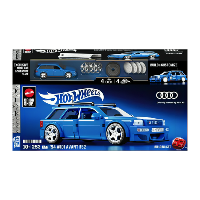 Конструктор Hot Wheels Brick Shop Speed Audi Avant RS2 253 деталей JGR28 Blue - Retromagaz
