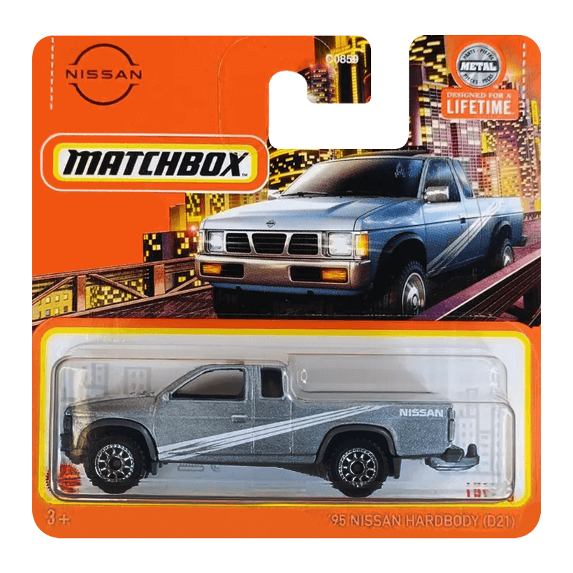 Машинка Большой Город Matchbox '95 Nissan Hardbody (D21) Metro 1:64 HVN81 Grey - Retromagaz
