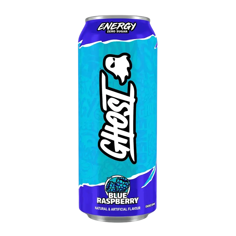 Напій Енергетичний Ghost Energy Blue Raspberry Zero Sugar 500ml - Retromagaz