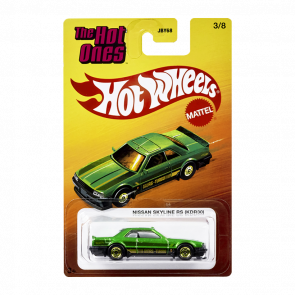 Тематична Машинка Hot Wheels Nissan Skyline RS (KDR30) The Hot Ones 1:64 JKX42 Green - Retromagaz