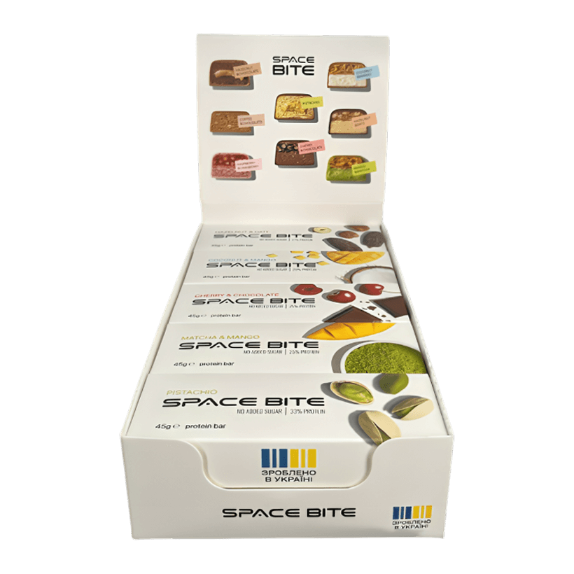 Упаковка Space Bite 10 шт Асорті Протеїнових Батончиків 450g - Retromagaz