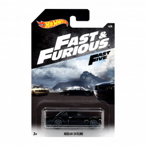 Тематическая Машинка Hot Wheels Nissan Skyline Fast & Furious 1:64 FKF13 Black - Retromagaz