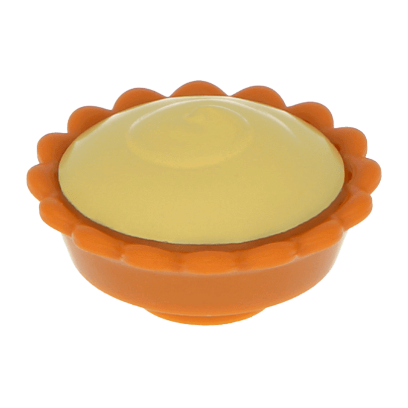 Еда Lego Pie with Bright Light Yellow Cream Filling Pattern 93568pb02 6064765 6138279 Medium Nougat Б/У - Retromagaz