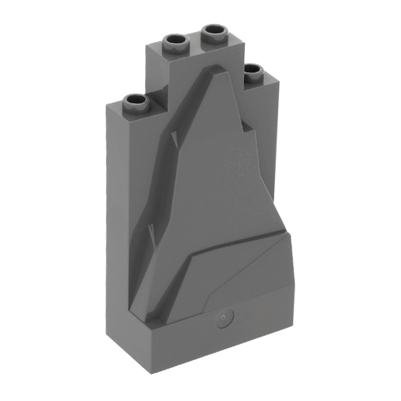 Скеля 2шт Lego Панель 2 x 4 x 6 47847 54782 57512 33458 4513326 Dark Bluish Grey Б/У - Retromagaz