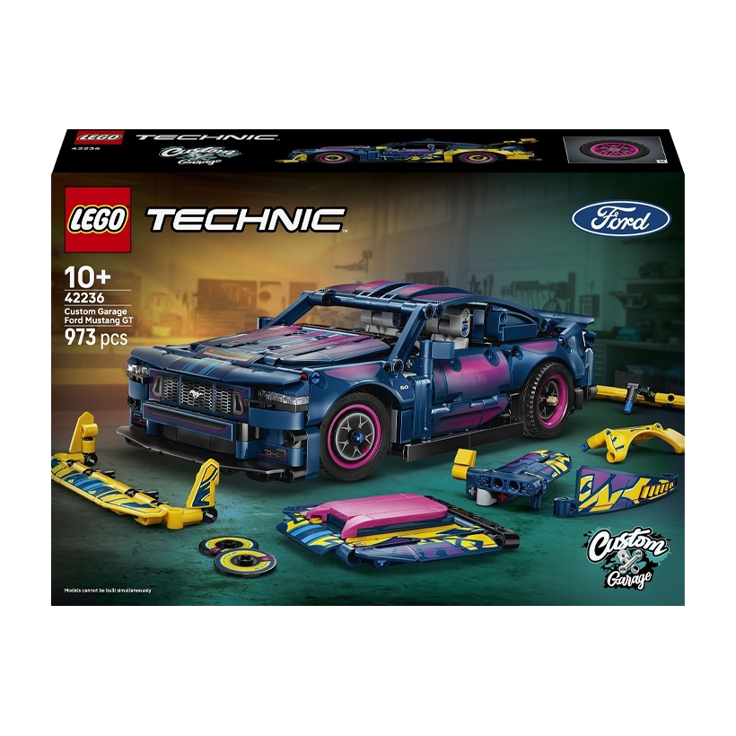 Конструктор Lego Тюнінг-Гараж з Автомобілем Ford Mustang GT Technic 42236 Новый - Retromagaz