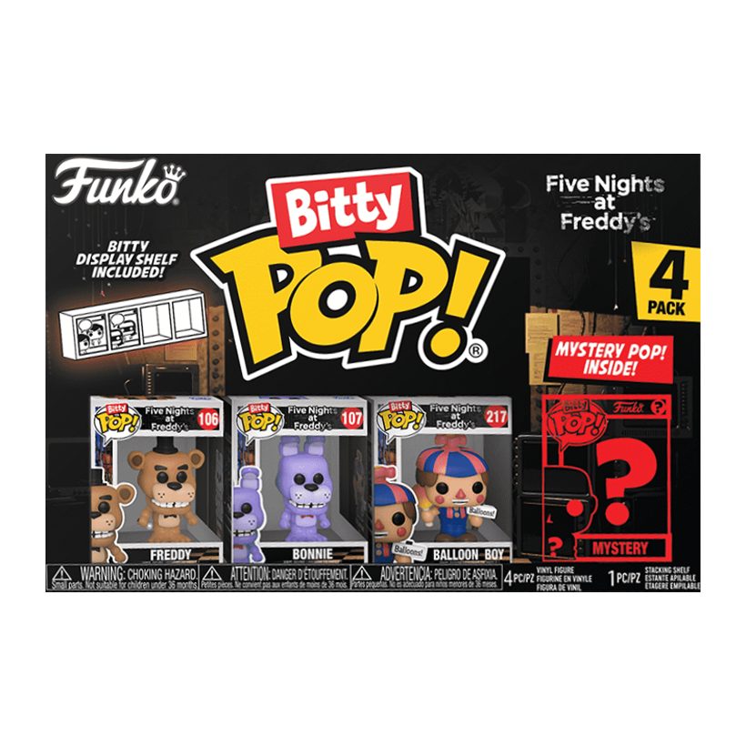 Пак Фігурок FUNKO POP! Bitty Pop! Five Nights at Freddy's 5 Ночей у Фредді 3 Серія 23mm 73046 - Retromagaz