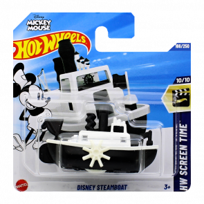Машинка Базова Hot Wheels Disney Steamboat Mickey Mouse EV 1:64 HYY98 White Машинка Базова Hot Wheels Disney Steamboat Mickey Mouse EV 1:64 HYY98 White - Retromagaz