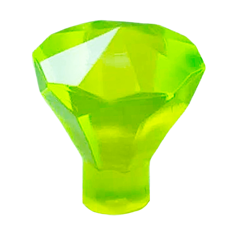 Скала 20шт Lego Драгоценность Jewel 24 Facet 1 x 1 30153 28556 4114505 6247790 Trans-Neon Green Б/У - Retromagaz