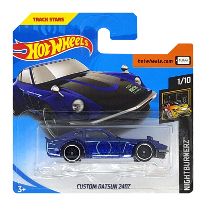 Машинка Базова Hot Wheels Custom Datsun 240Z Nightburnerz 1:64 FJX64 Blue - Retromagaz