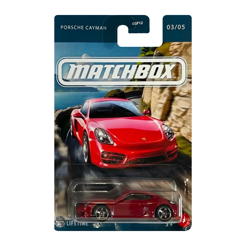 Тематична Машинка Matchbox Porsche Porsche Cayman European Streets 1:64 JCH22 Red - Retromagaz