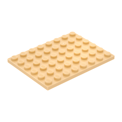 Пластина Lego Звичайна 6 x 8 3036 6070501 Tan 4шт Б/У - Retromagaz