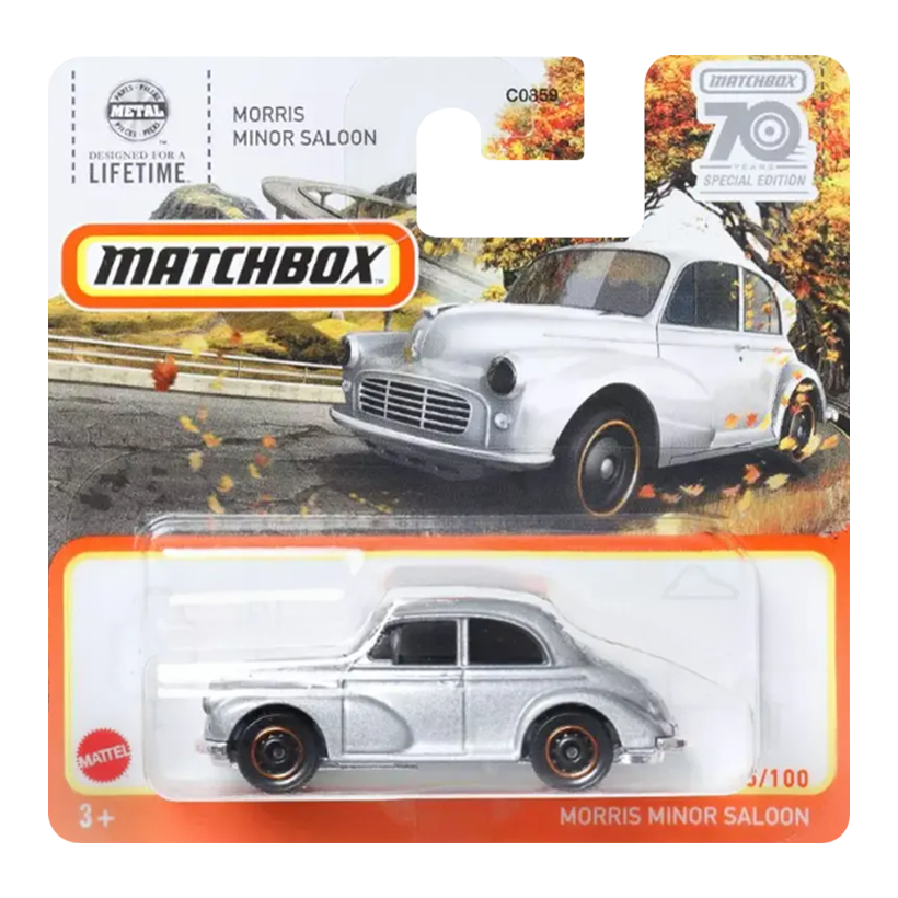Машинка Велике Місто Matchbox Morris Minor Saloon 70 Years Special Edition 1:64 HLC51 Silver - Retromagaz