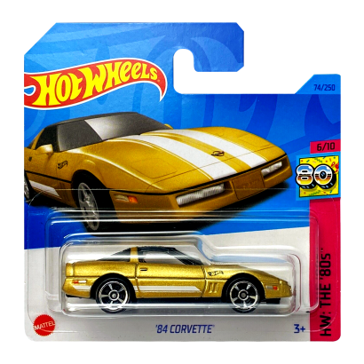 Машинка Базова Hot Wheels '84 Corvette The `80S 1:64 HKG83 Gold - Retromagaz