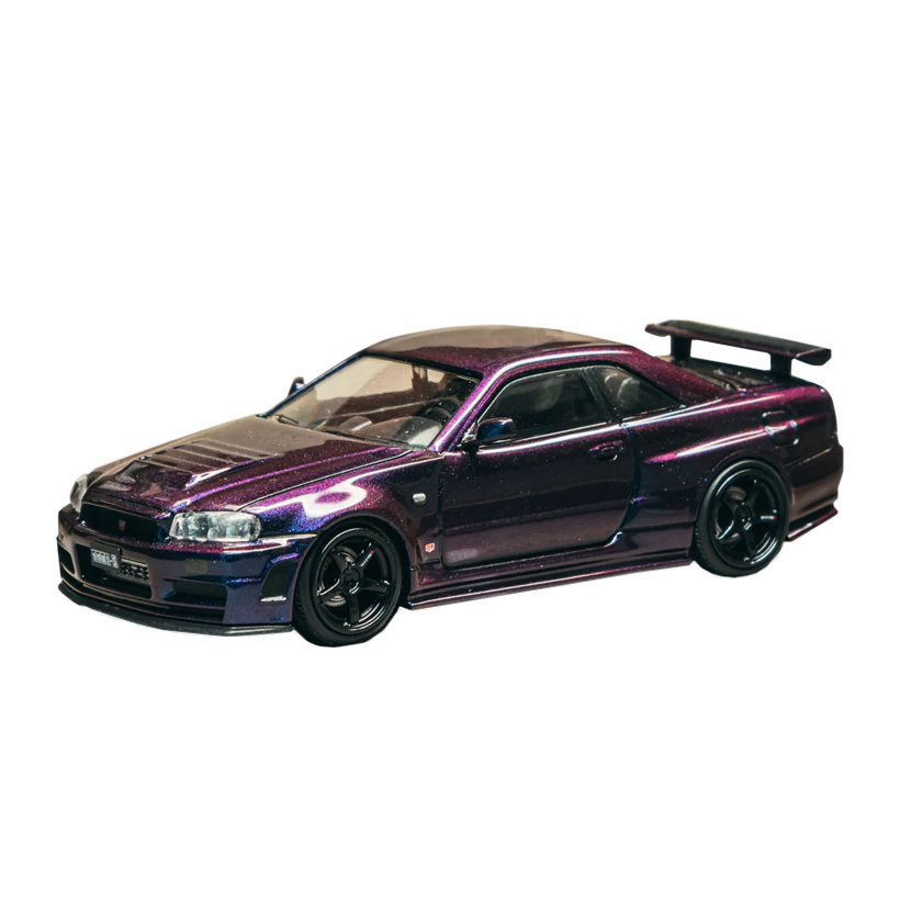 Машинка Premium Tarmac Works Х Ignition Model 1:64 Nismo R34 GT-R Z-tune 1:64 IG3839 Purple - Retromagaz
