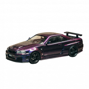 Машинка Premium Tarmac Works Х Ignition Model 1:64 Nismo R34 GT-R Z-tune 1:64 IG3839 Purple - Retromagaz