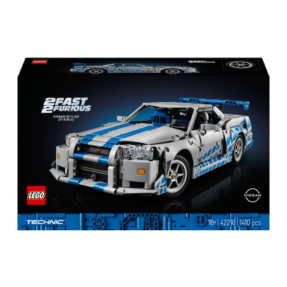 Конструктор Lego 2 Fast 2 Furious Nissan Skyline GT-R (R34) Car Technic 42210 Новий - Retromagaz