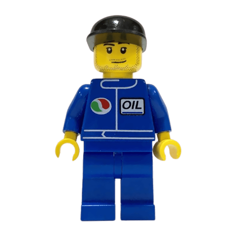 Фигурка Lego Race 973pb0106 Octan Blue Oil Blue Legs City oct060 Б/У - Retromagaz