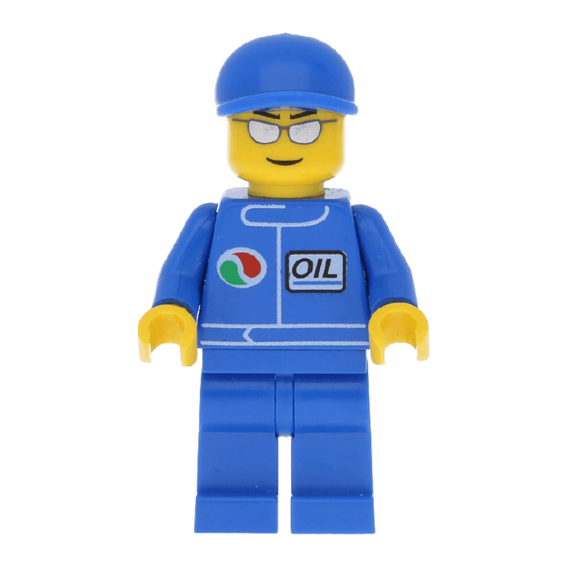 Фигурка Lego Race 973pb0106 Blue Short Bill Cap Silver Sunglasses City oct068 Б/У - Retromagaz