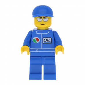 Фигурка Lego 973pb0106 Blue Short Bill Cap Silver Sunglasses City Race oct068 Б/У - Retromagaz
