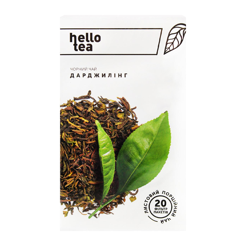 Чай Пакетированный Черный Hello Tea Дарджилинг 40g - Retromagaz
