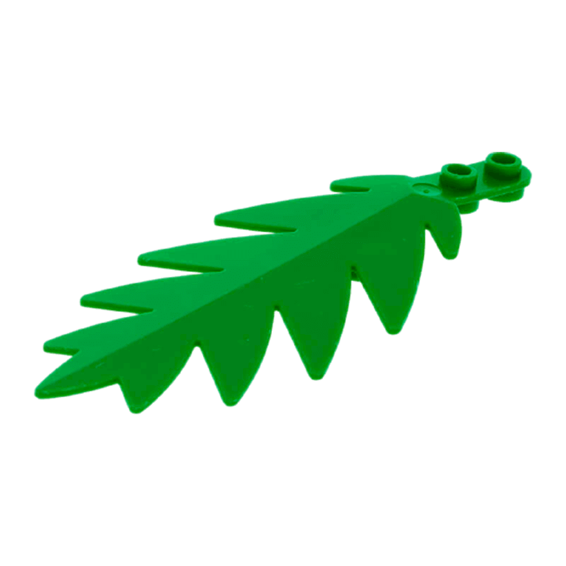 Рослина Lego Листя Tree Palm Leaf Large 10 x 5 10 x 5 2518 Green Б/У - Retromagaz
