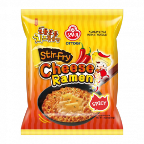 Лапша Ottogi Stir Fry Рамьон с Сыром Острая 130g - Retromagaz